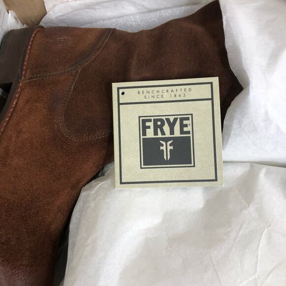 NEW Frye Shirley Brown Over The Knee (OTK) Leather Riding Boots Women's 6.5M - Picture 4 of 5